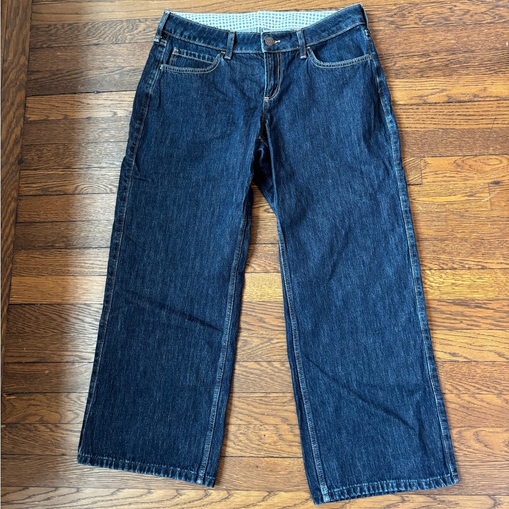 NWOT Hollister‎ Dark Blue Curvy Straight-Leg Jeans
